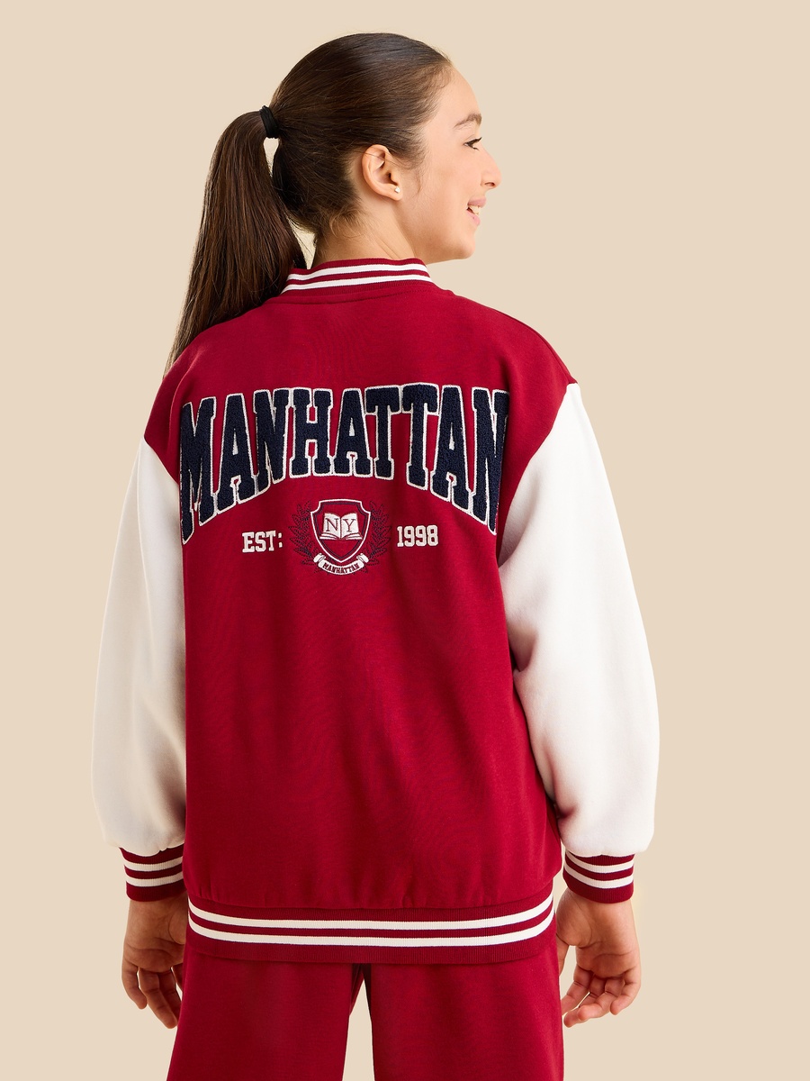 Embroidered Varsity Jacket