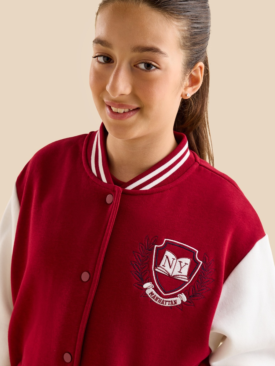 Embroidered Varsity Jacket