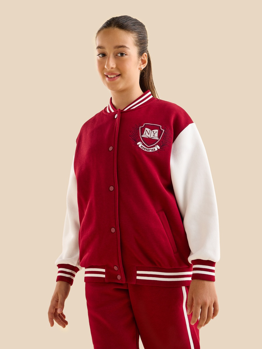 Embroidered Varsity Jacket