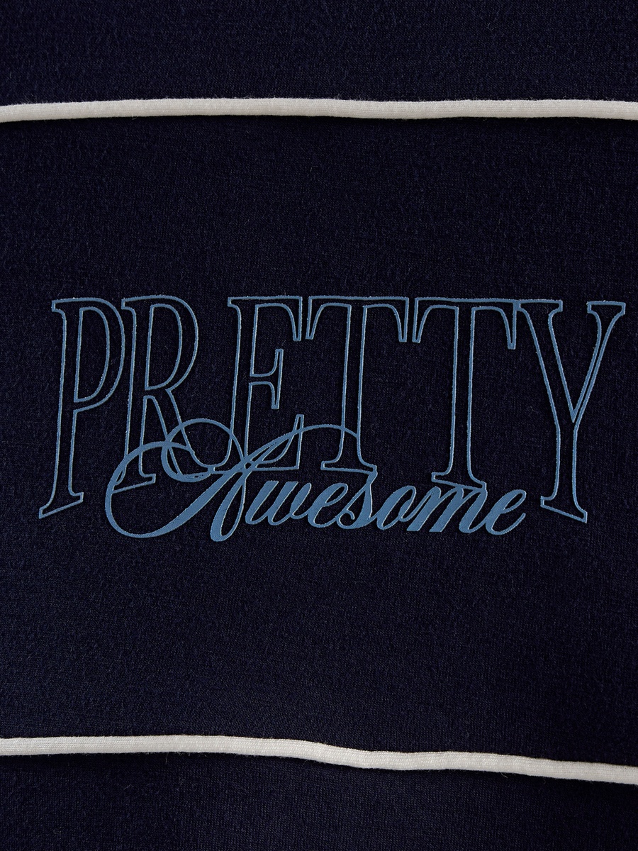 Slogan Detail Oversized T-Shirt