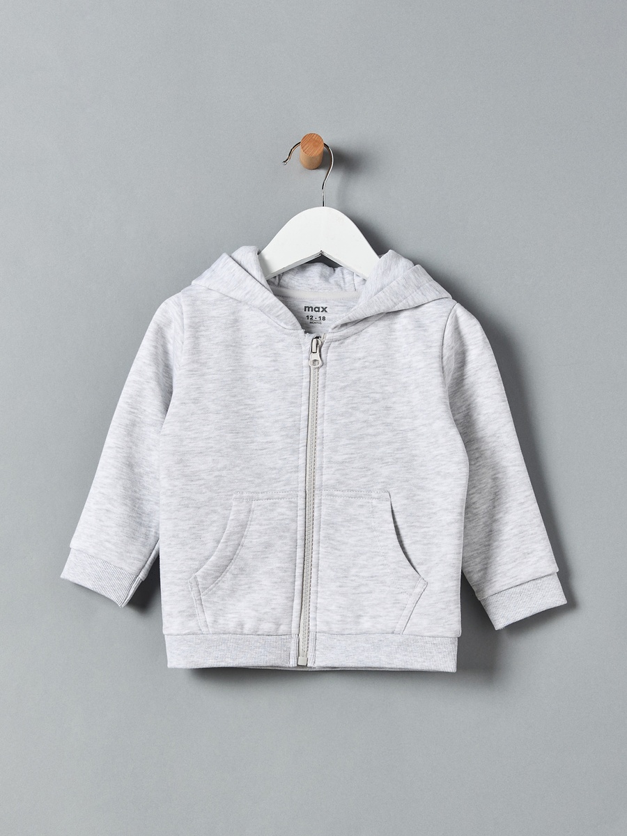 Hooded Zip Through Sweatshirt