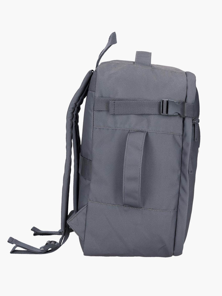 Logo Print School Backpack with Adjustable Straps and Zip Closure - 38x19x43 cm