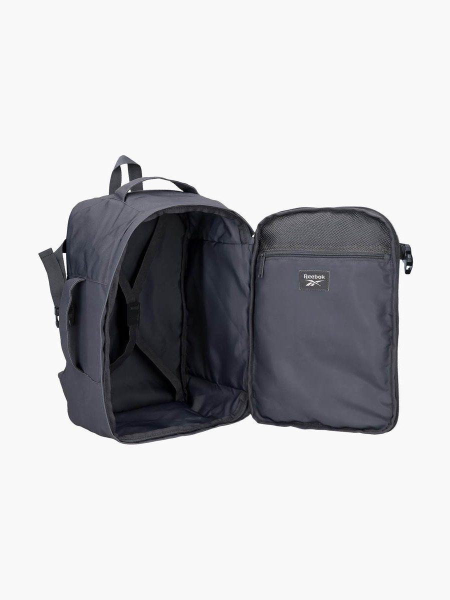 Logo Print School Backpack with Adjustable Straps and Zip Closure - 38x19x43 cm
