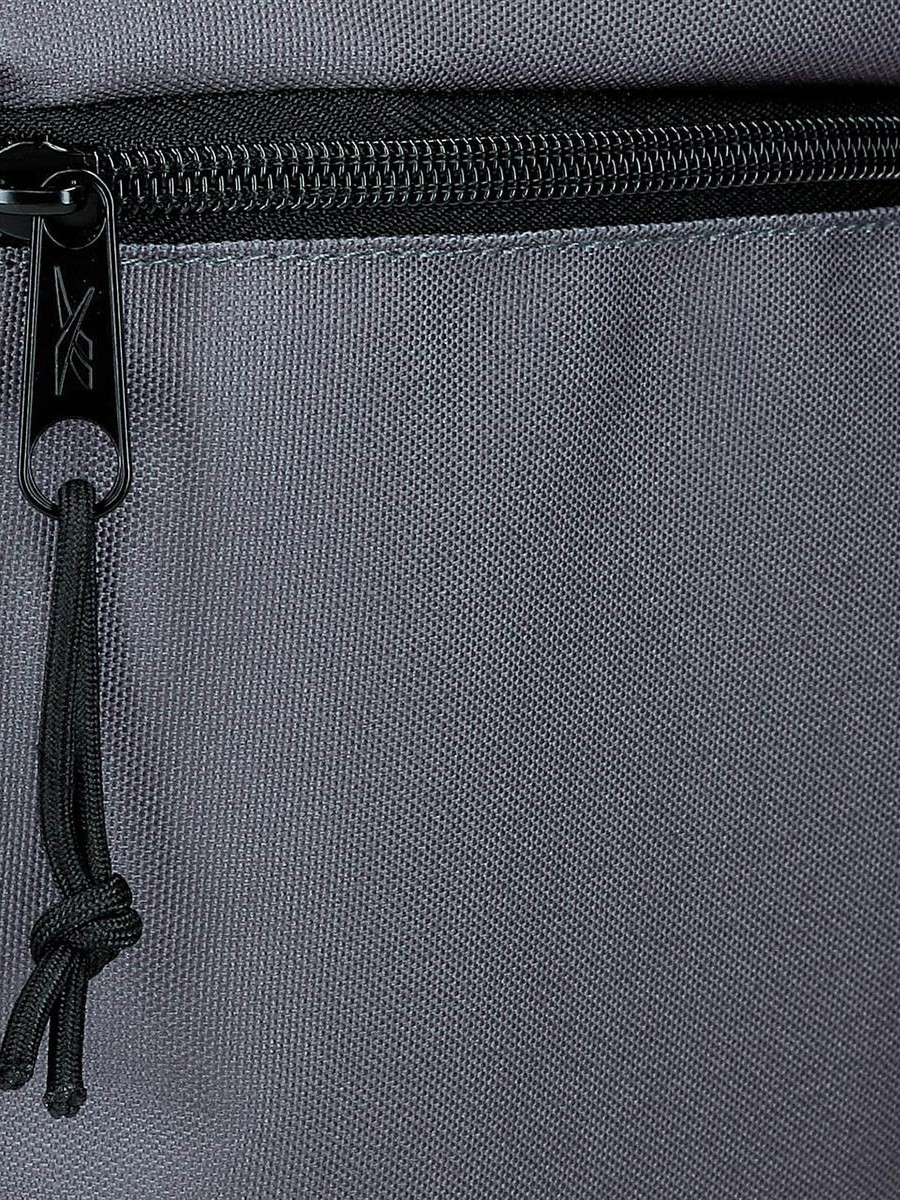 Logo Print School Backpack with Adjustable Straps and Zip Closure - 38x19x43 cm