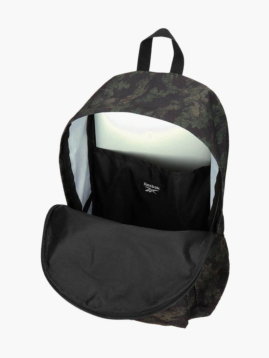 Logo Print School Backpack with Adjustable Straps and Zip Closure - 38x19x43 cm