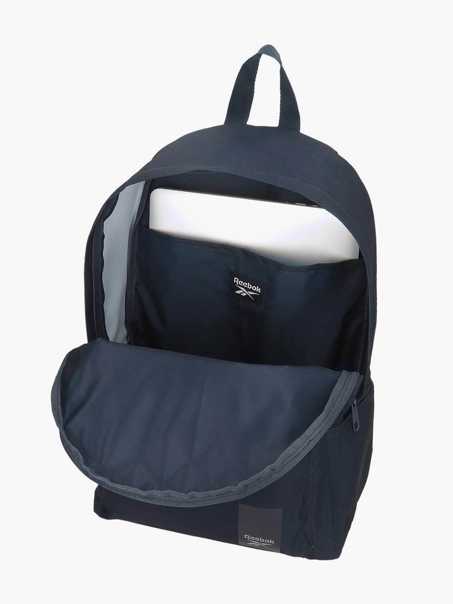 Logo Print School Backpack with Adjustable Straps and Zip Closure - 38x19x43 cm
