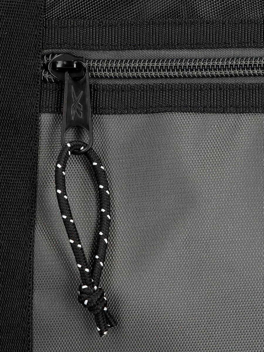 Logo Print School Backpack with Adjustable Straps and Zip Closure - 38x19x43 cm