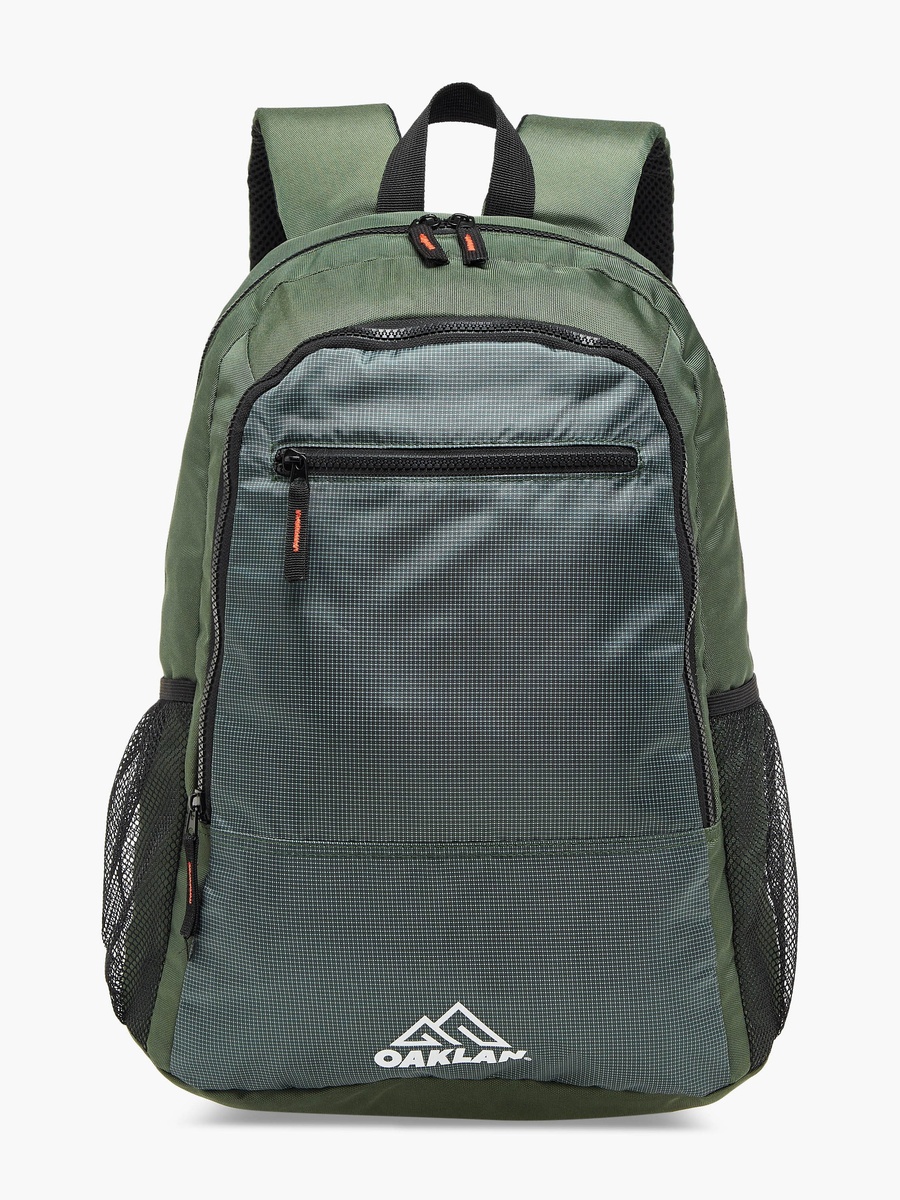 Logo Print School Backpack with Adjustable Straps - 15x29x45 cm