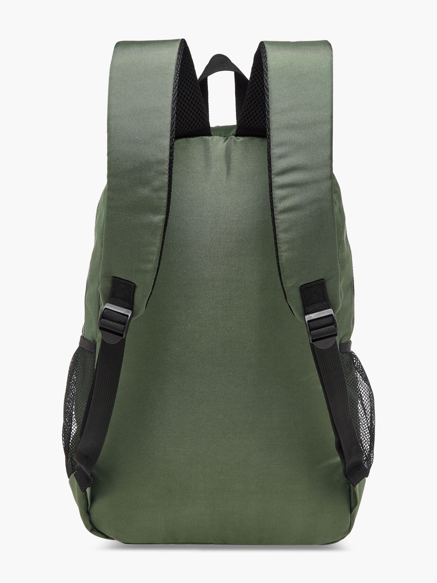 Logo Print School Backpack with Adjustable Straps - 15x29x45 cm