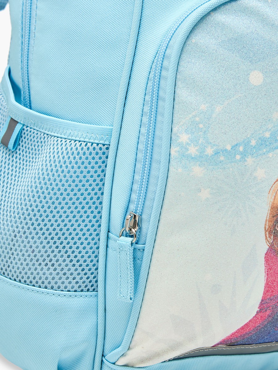 Frozen Print School Backpack with Adjustable Straps and Zip Closure - 13x31x41 cm