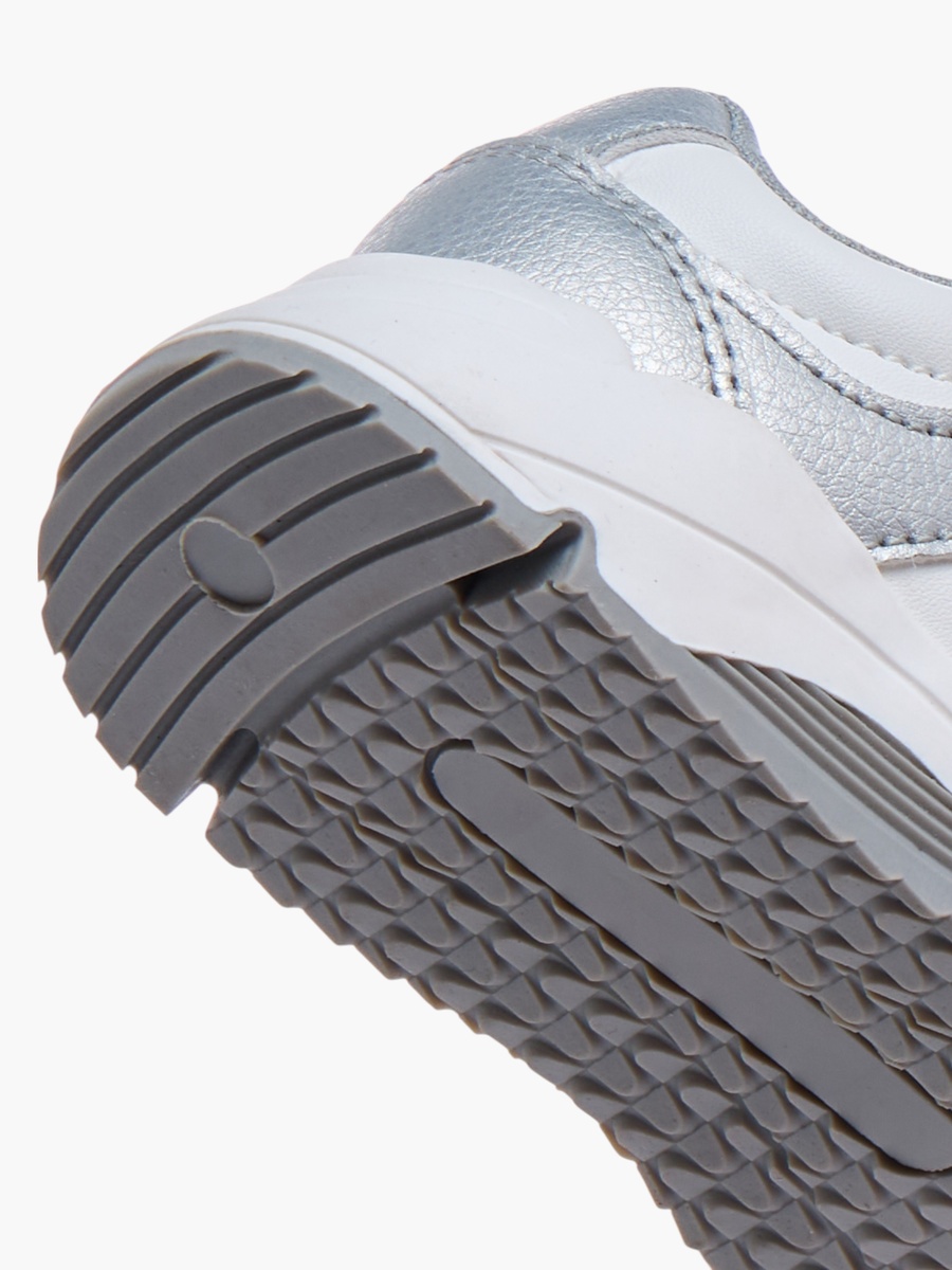 Panelled Sneakers with Hook and Loop Closure