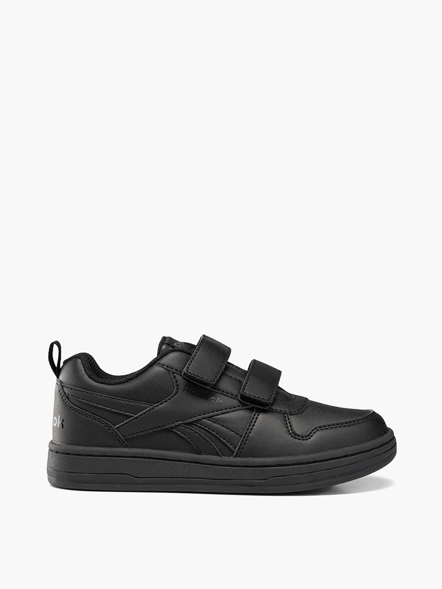 Kids Panelled School Shoes with Hook and Loop Closure