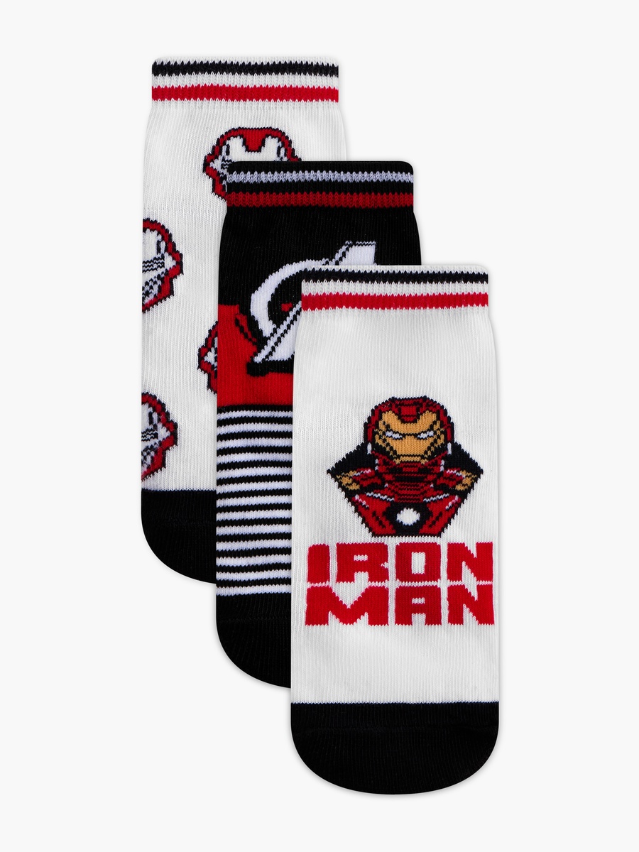Printed Non Terry Ankle Length Socks - Set of 3