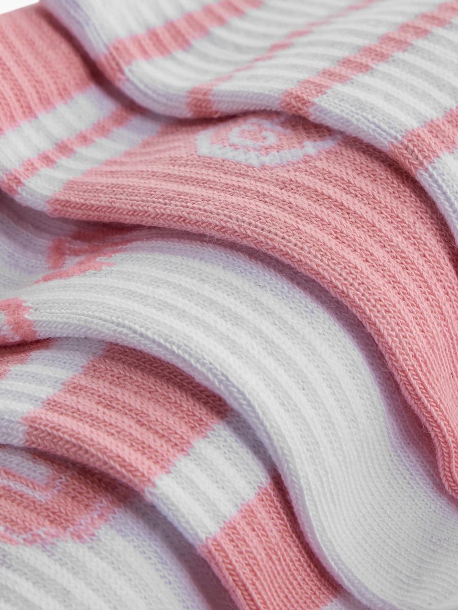 Striped Crew Length Socks - Set of 5