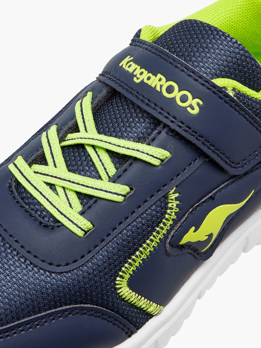Panelled Sports Shoes with Hook and Loop Closure