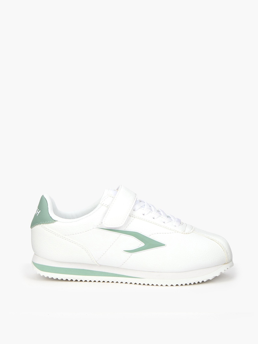 Panelled Sports Shoes with Hook and Loop Closure