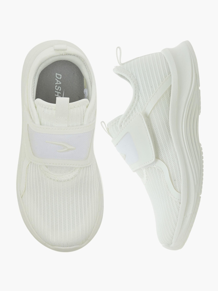 Panelled Sports Shoes with Hook and Loop Closure