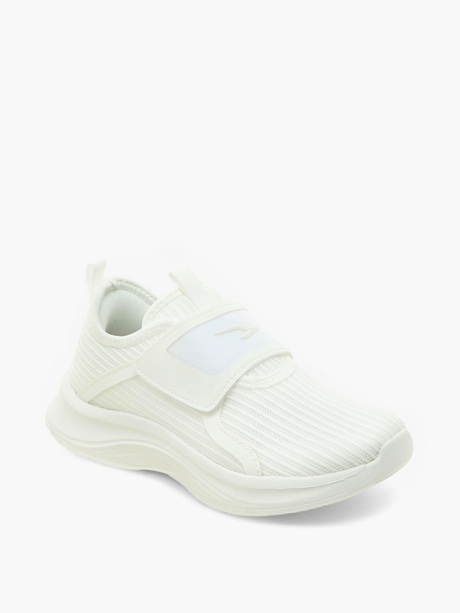 Panelled Sports Shoes with Hook and Loop Closure