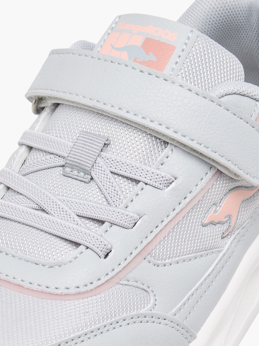 Panelled Sports Shoes with Hook and Loop Closure