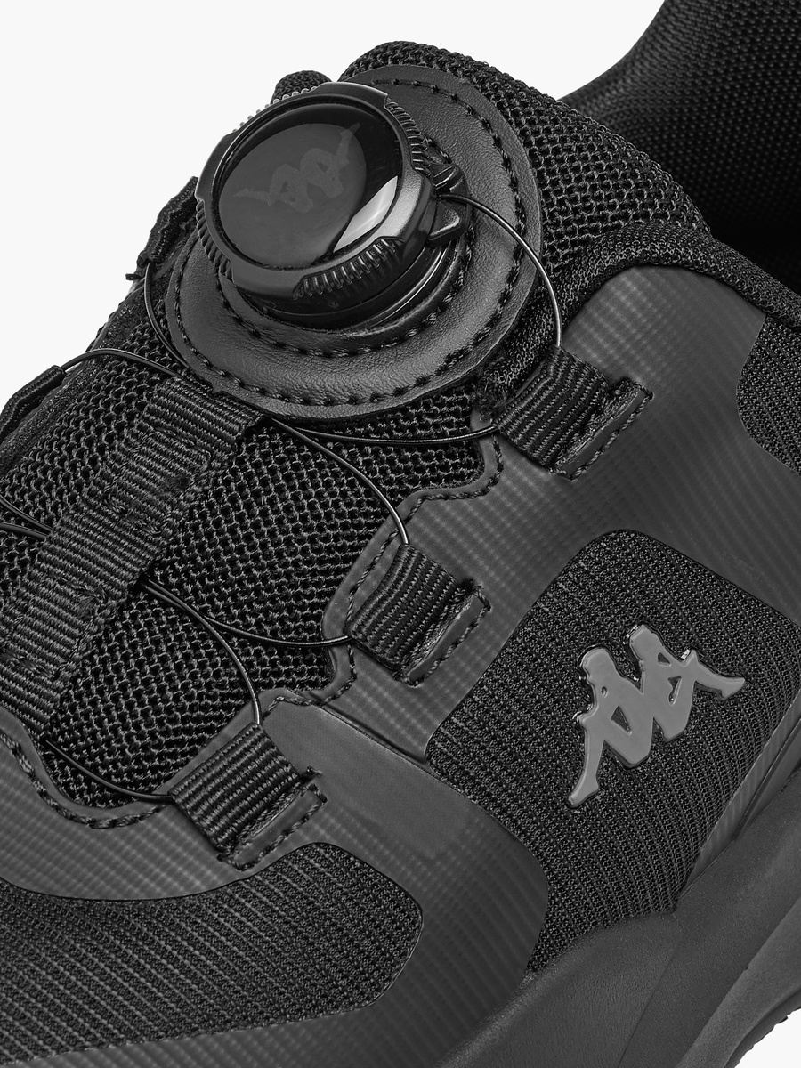 Logo Print Sports Shoes with Rotating Buckle Closure