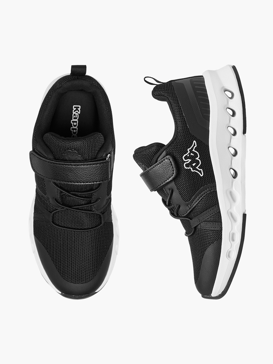 Logo Detail Sports Shoes with Hook and Loop Closure