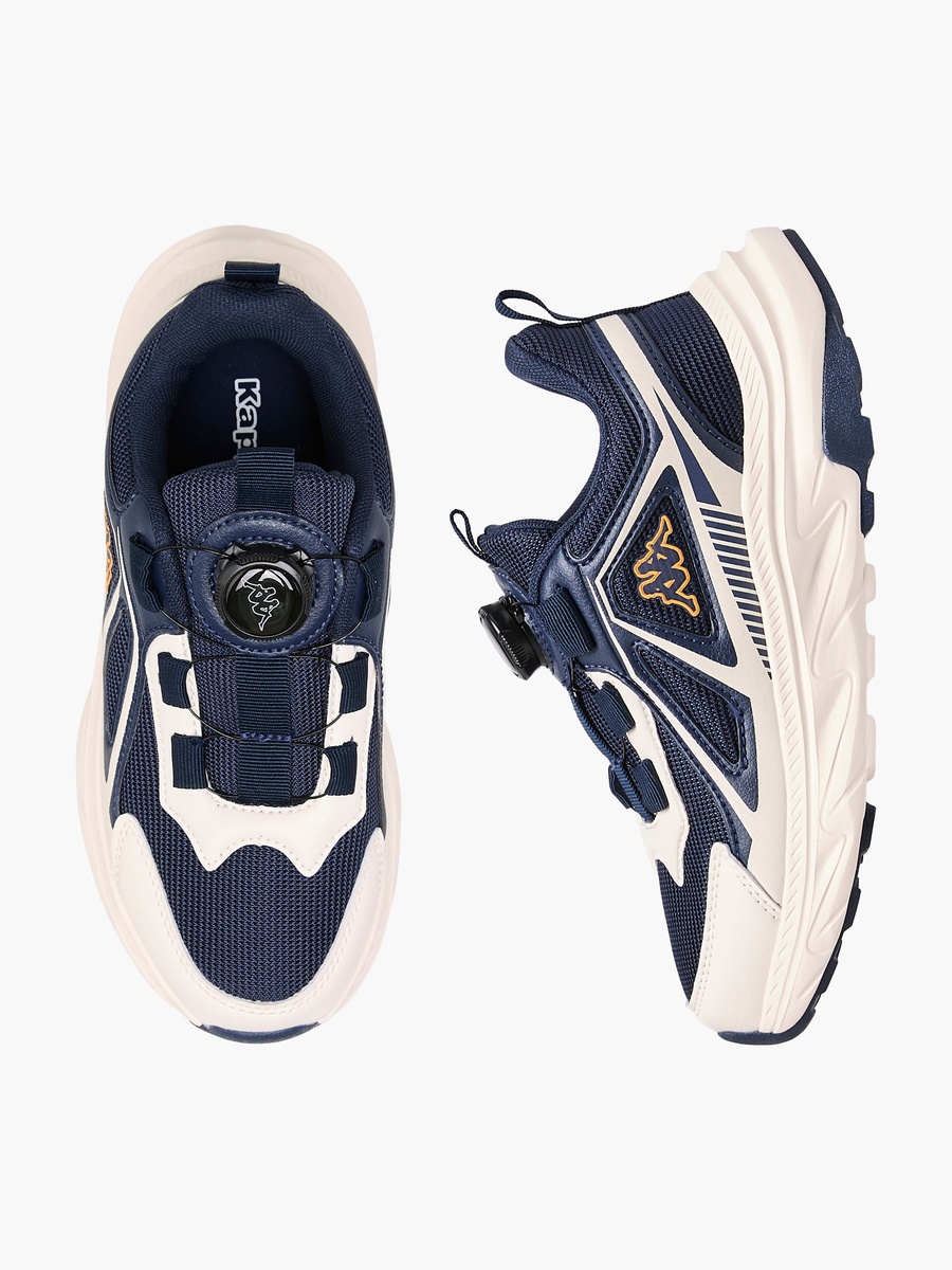 Logo Print Sports Shoes with Rotating Buckle Closure