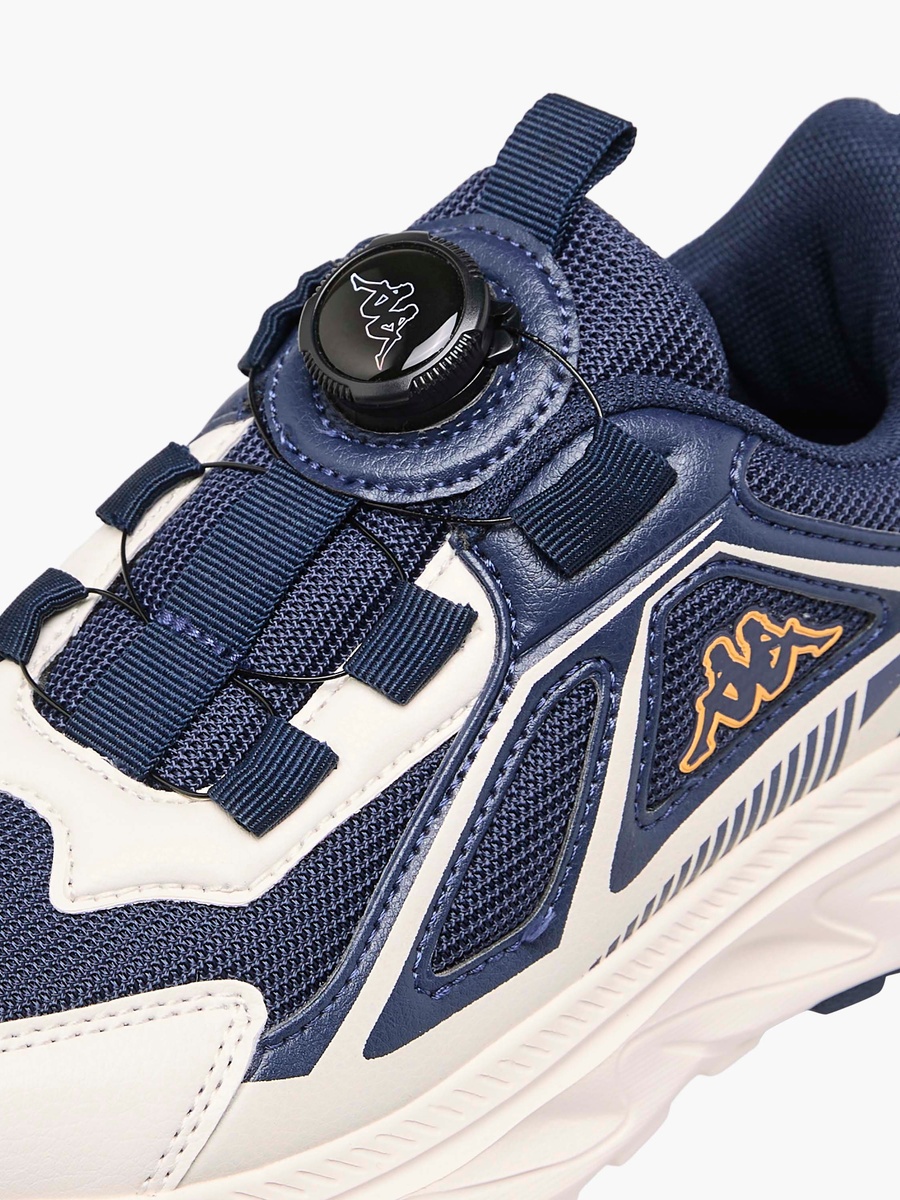 Logo Print Sports Shoes with Rotating Buckle Closure