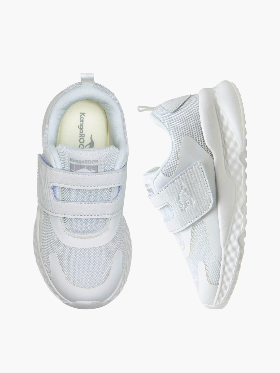 Kids Panelled School Shoes with Hook and Loop Closure