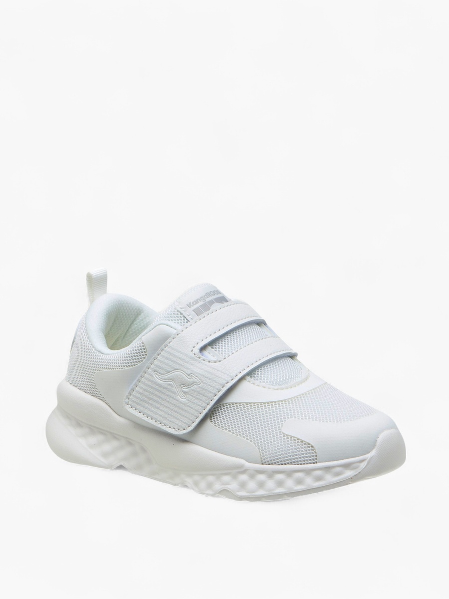 Kids Panelled School Shoes with Hook and Loop Closure