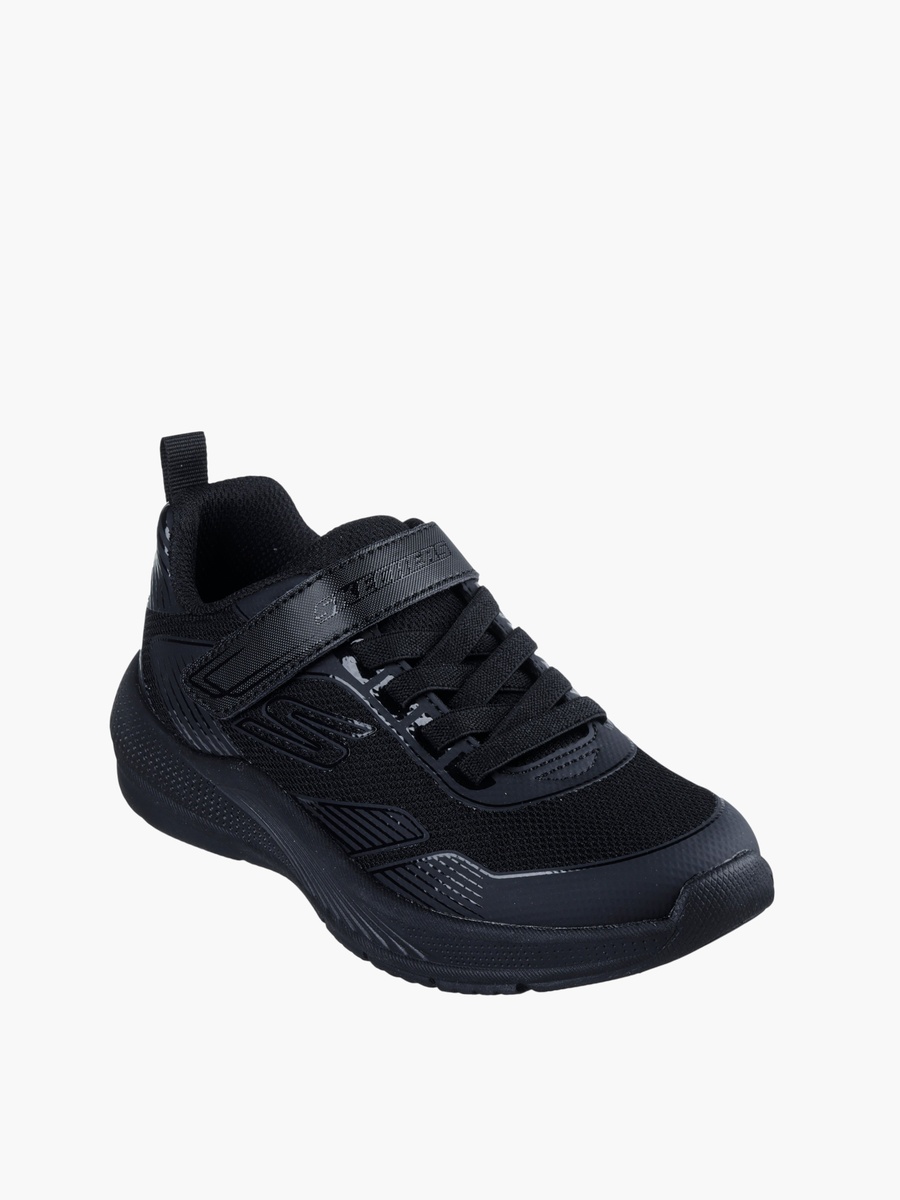 Kids MICROSPEC ADVANCE School Shoes with Hook and Loop Closure - 303657L-BBK
