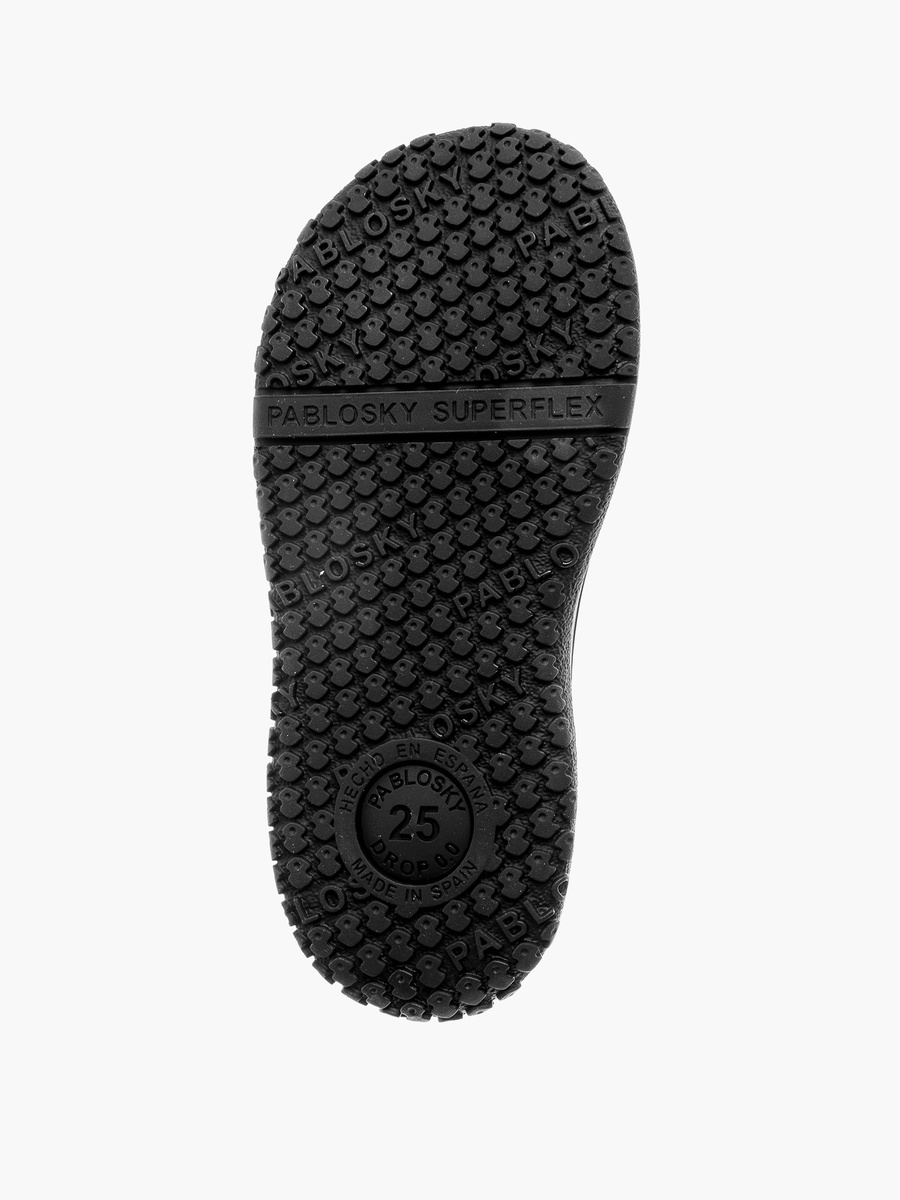 Logo Embossed School Shoes with Hook and Loop Closure - 355515