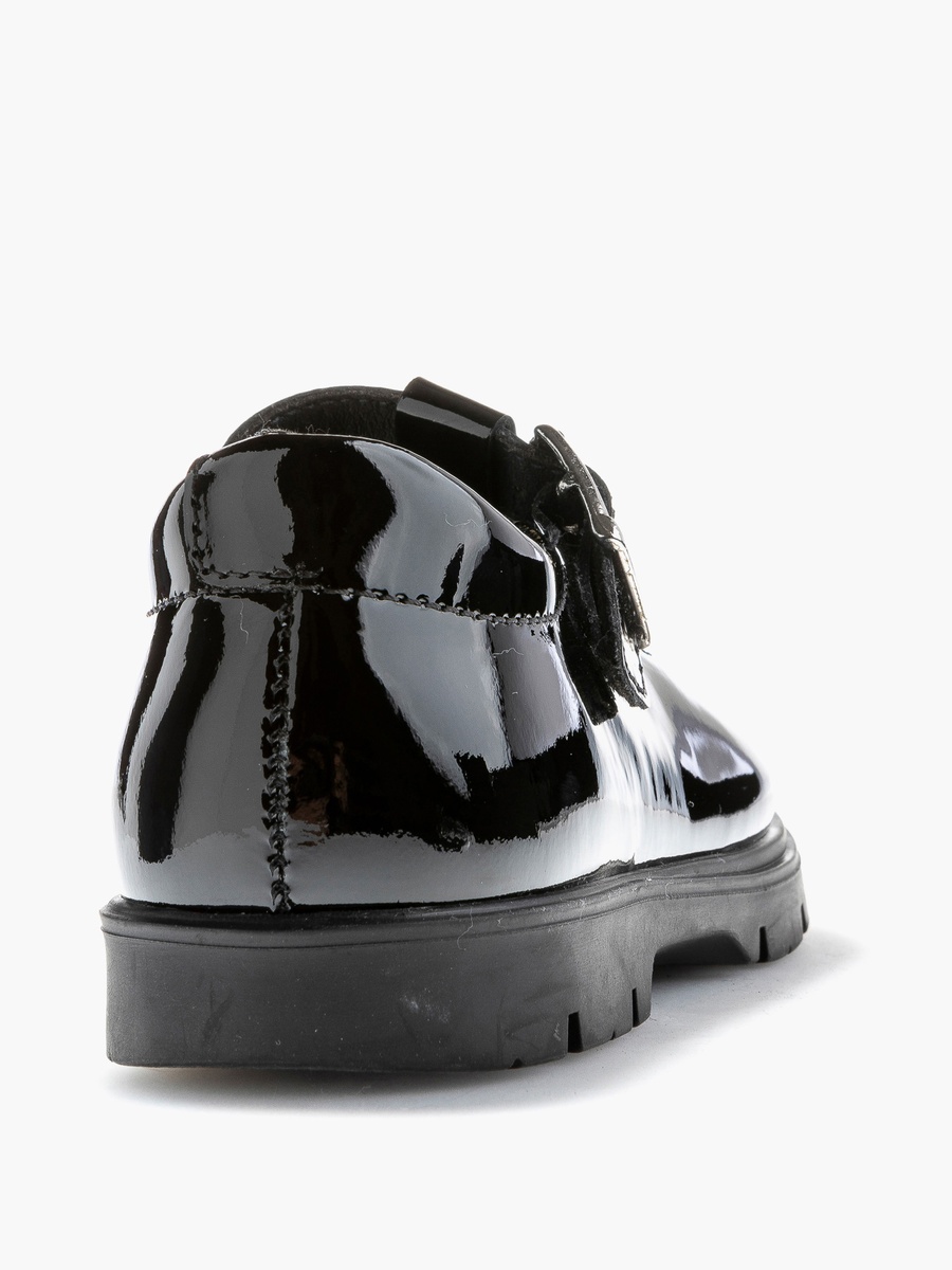Perforated School Shoes with Buckle  Closure - 360119-Y