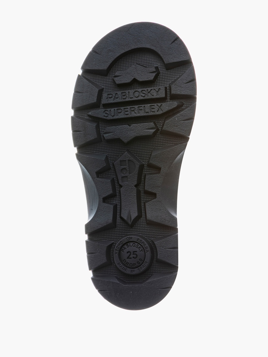 Perforated School Shoes with Buckle  Closure - 360119-Y