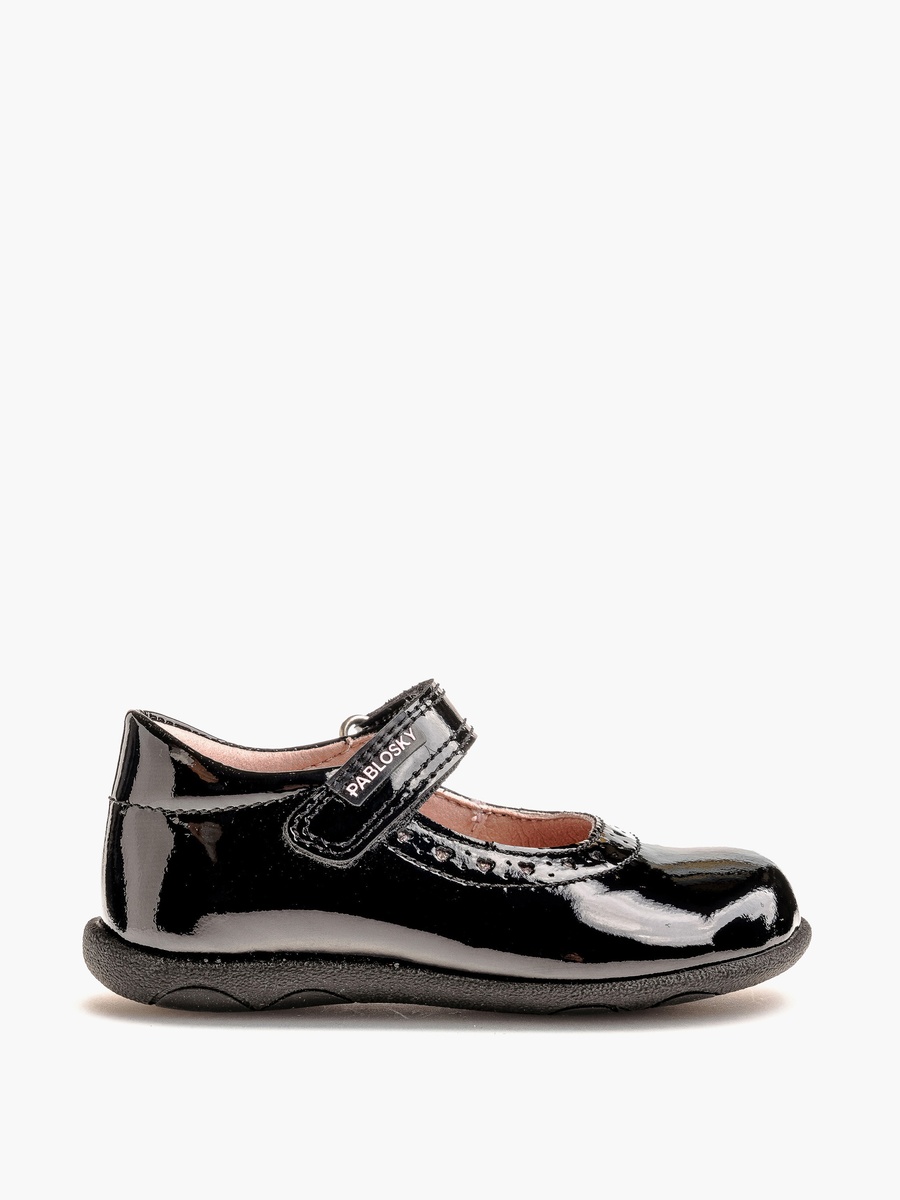 Mary Jane School Shoes with Hook and Loop Closure - 59119