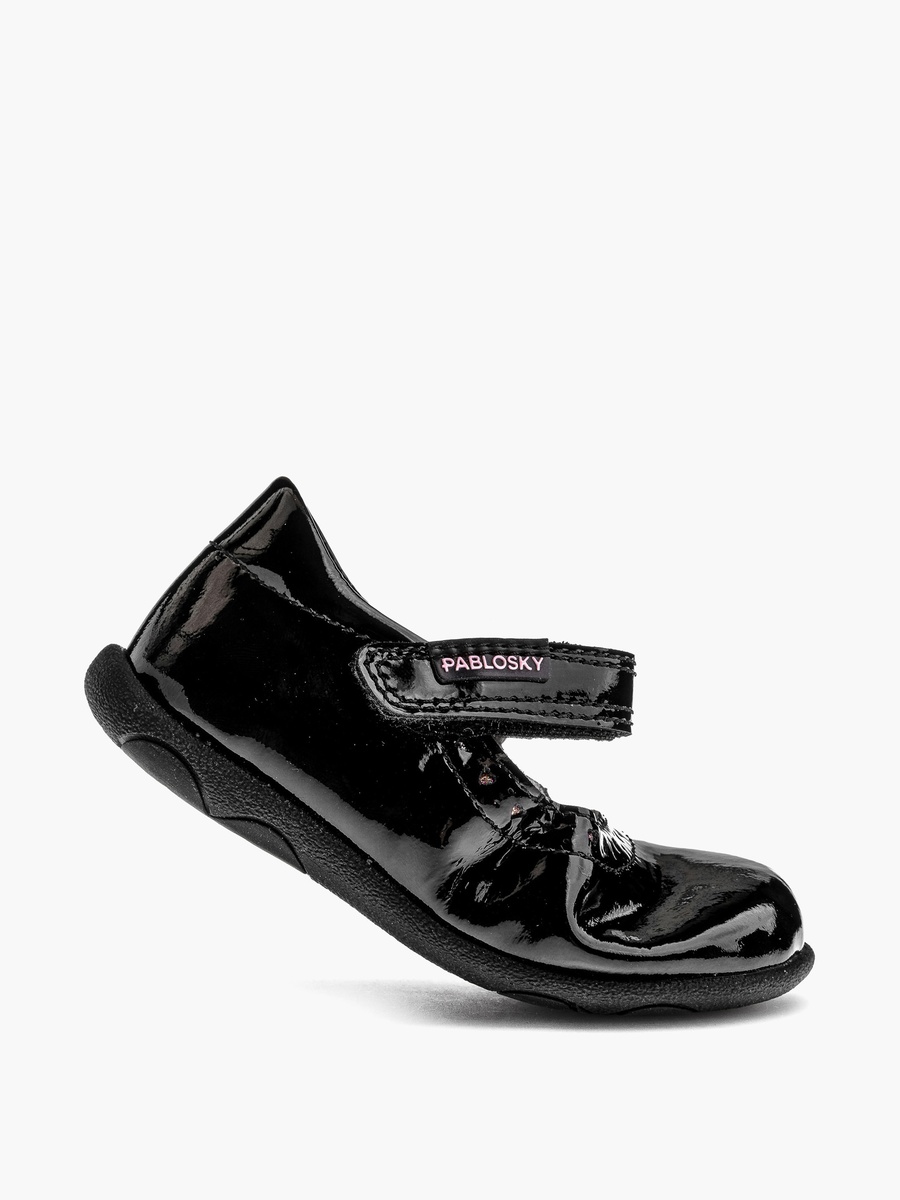 Mary Jane School Shoes with Hook and Loop Closure - 59119