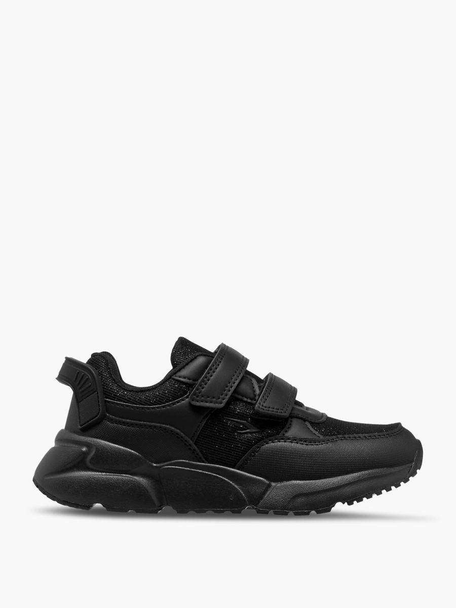 Panelled School Shoes with Hook and Loop Closure