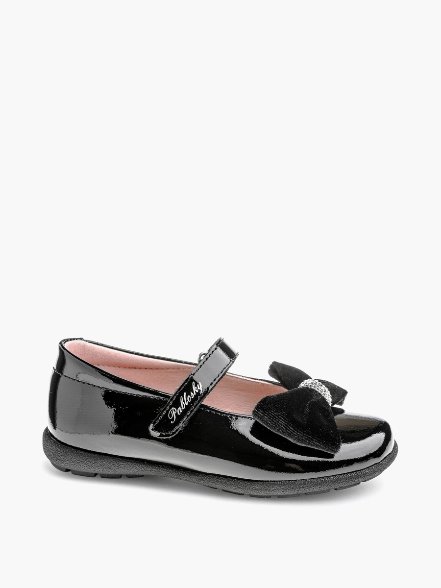 Mary Jane School Shoes with Hook and Loop Closure - 361219