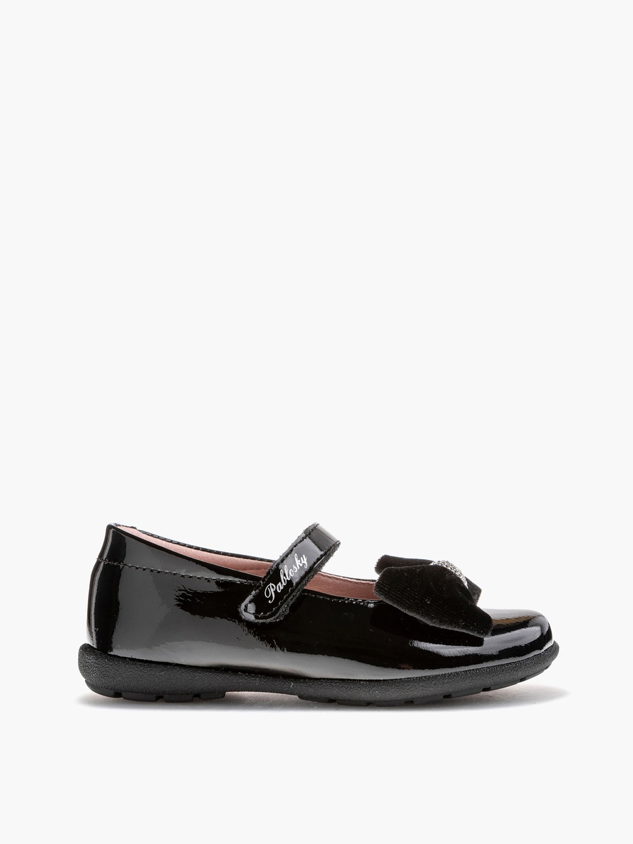 Mary Jane School Shoes with Hook and Loop Closure - 361219