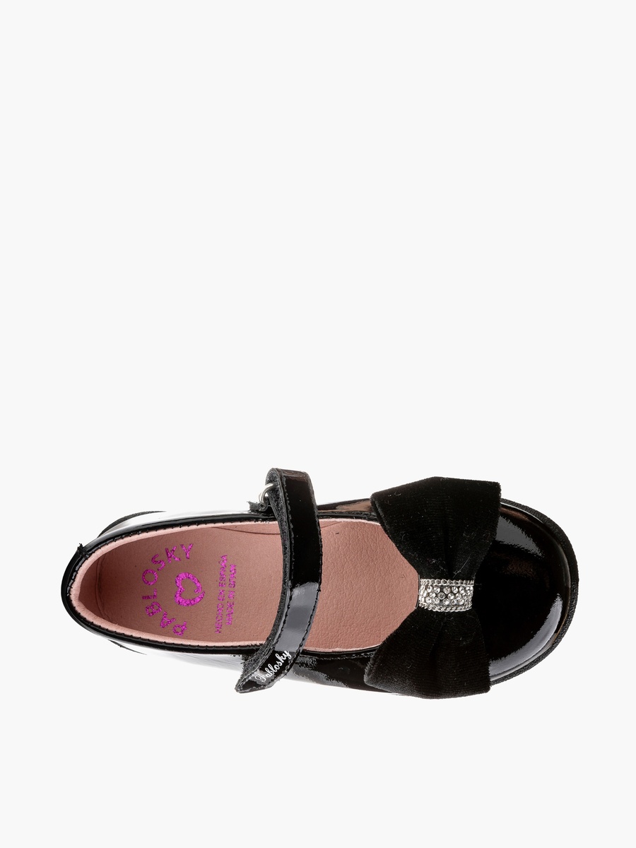 Mary Jane School Shoes with Hook and Loop Closure - 361219
