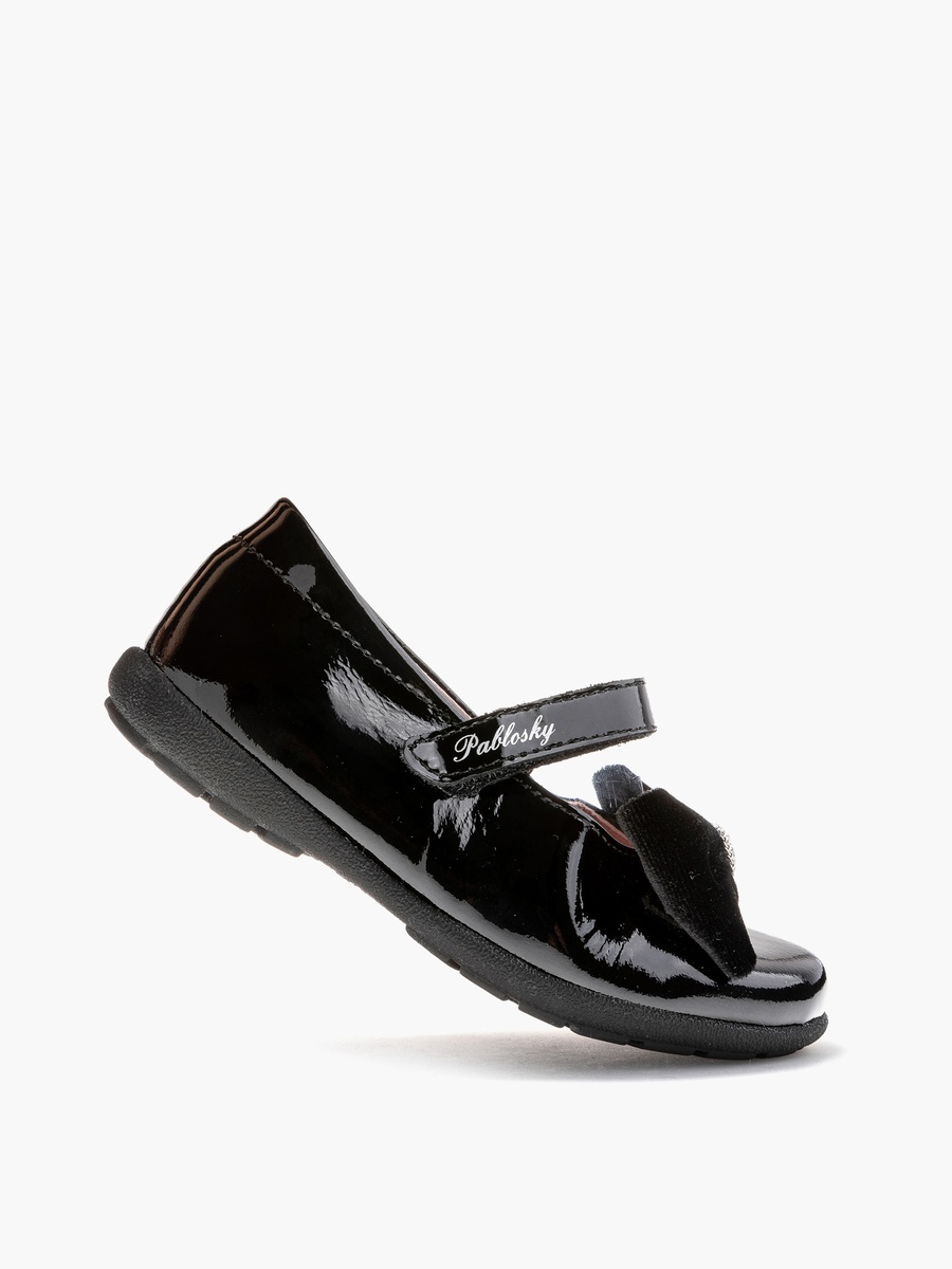Mary Jane School Shoes with Hook and Loop Closure - 361219