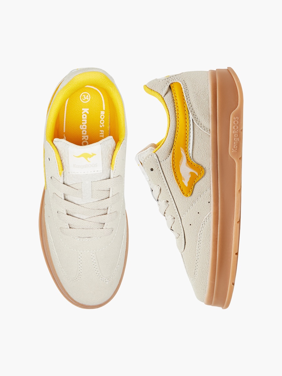 Panelled Sneakers with Lace-Up Closure