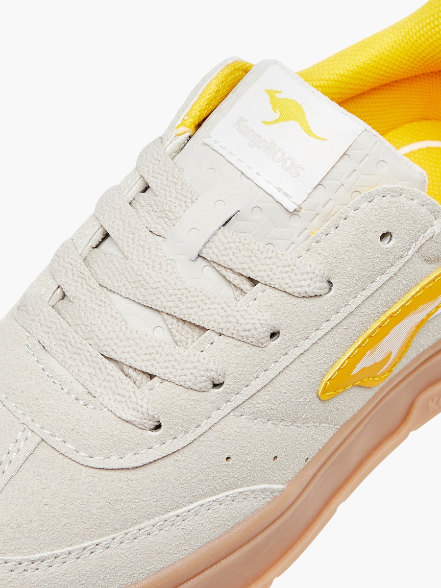 Panelled Sneakers with Lace-Up Closure