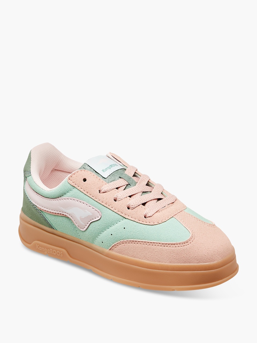 Panelled Sneakers with Lace-Up Closure