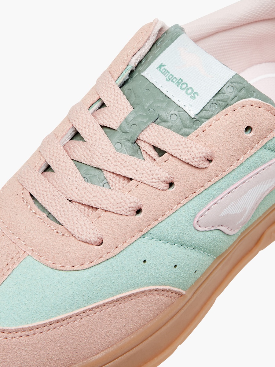 Panelled Sneakers with Lace-Up Closure