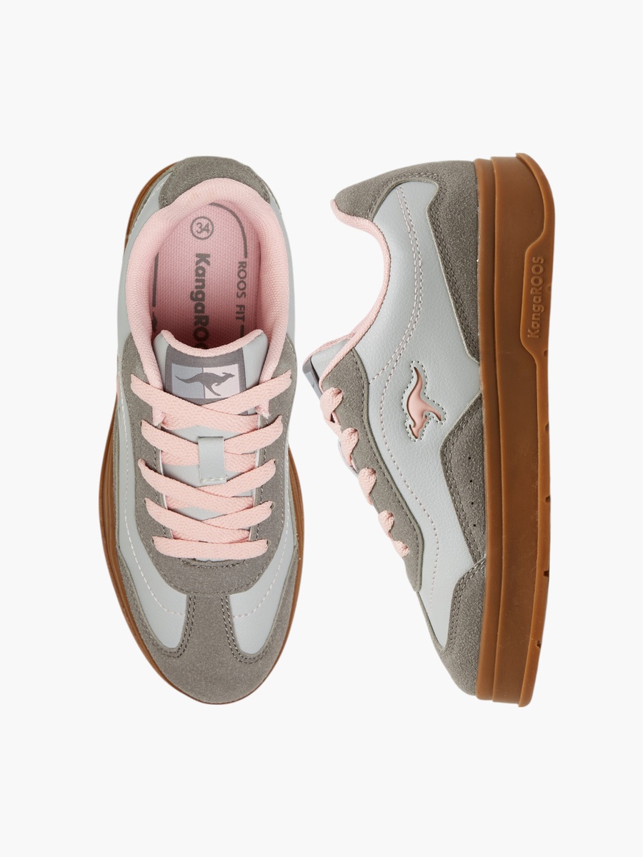 Panelled Lace-Up Sneakers