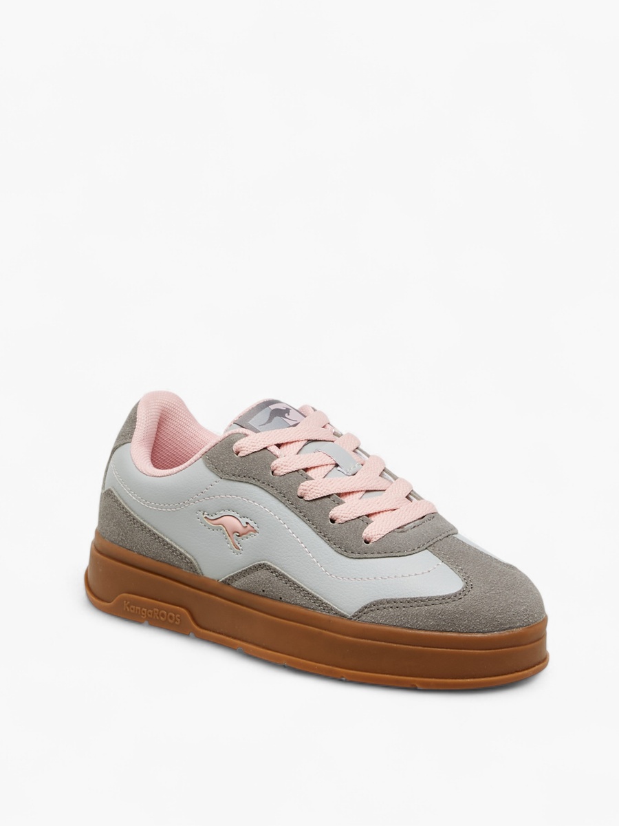 Panelled Lace-Up Sneakers