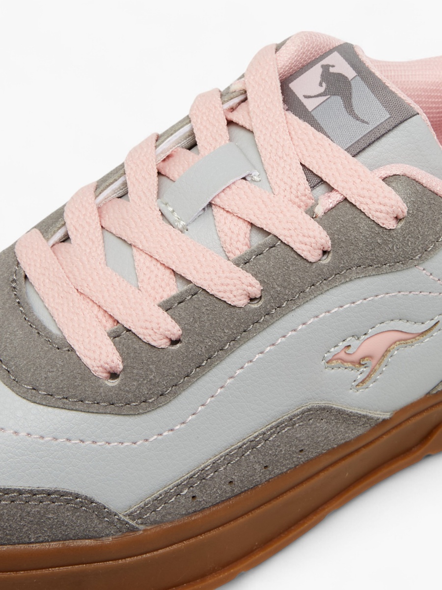 Panelled Lace-Up Sneakers