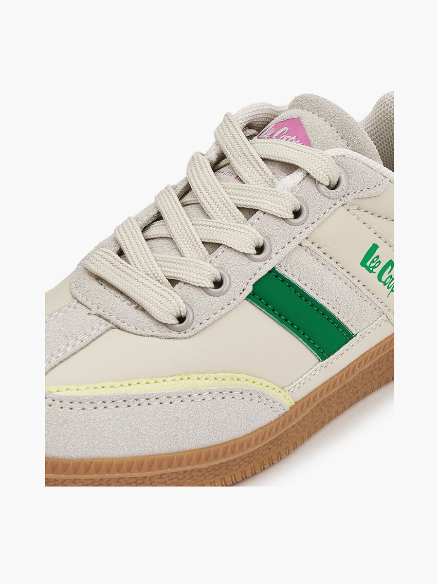 Panelled Lace-Up Sneakers
