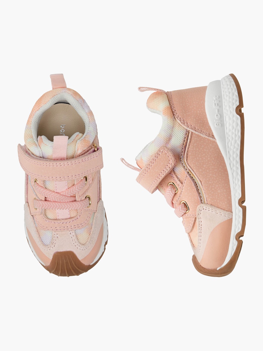 Panelled Sneakers with Hook and Loop Closure