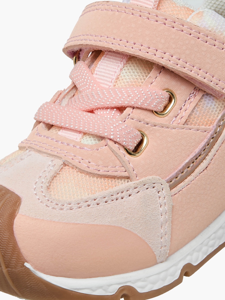 Panelled Sneakers with Hook and Loop Closure